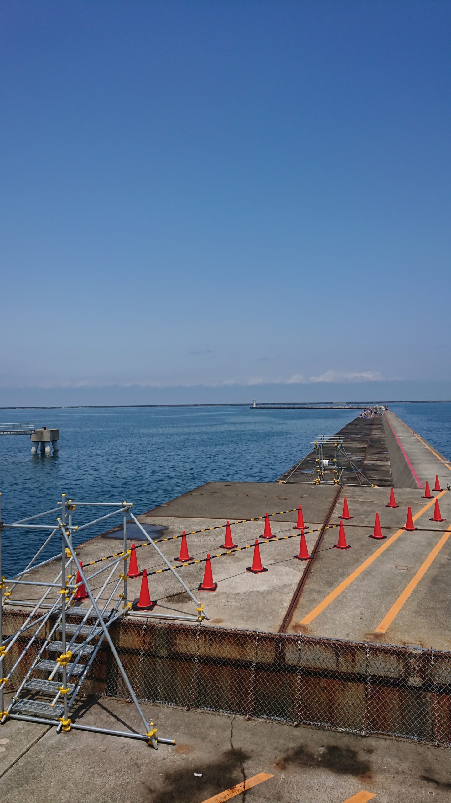 上越旅行 釣行 直江防波堤 管理釣り場 今日も妻と行く